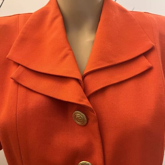 Vintage Dani Max Blouse. Sz 8. Unlined Light Redish. Rayon Short Sleeve. B113 - Picture 4 of 5